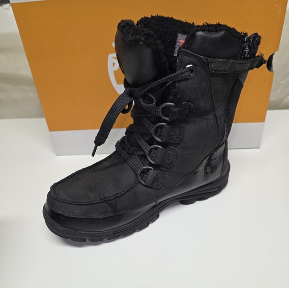 Timberland Winter Black Nubuk  Chillberg Waterproof Mid Boots US5 Juniors - Picture 3 of 12